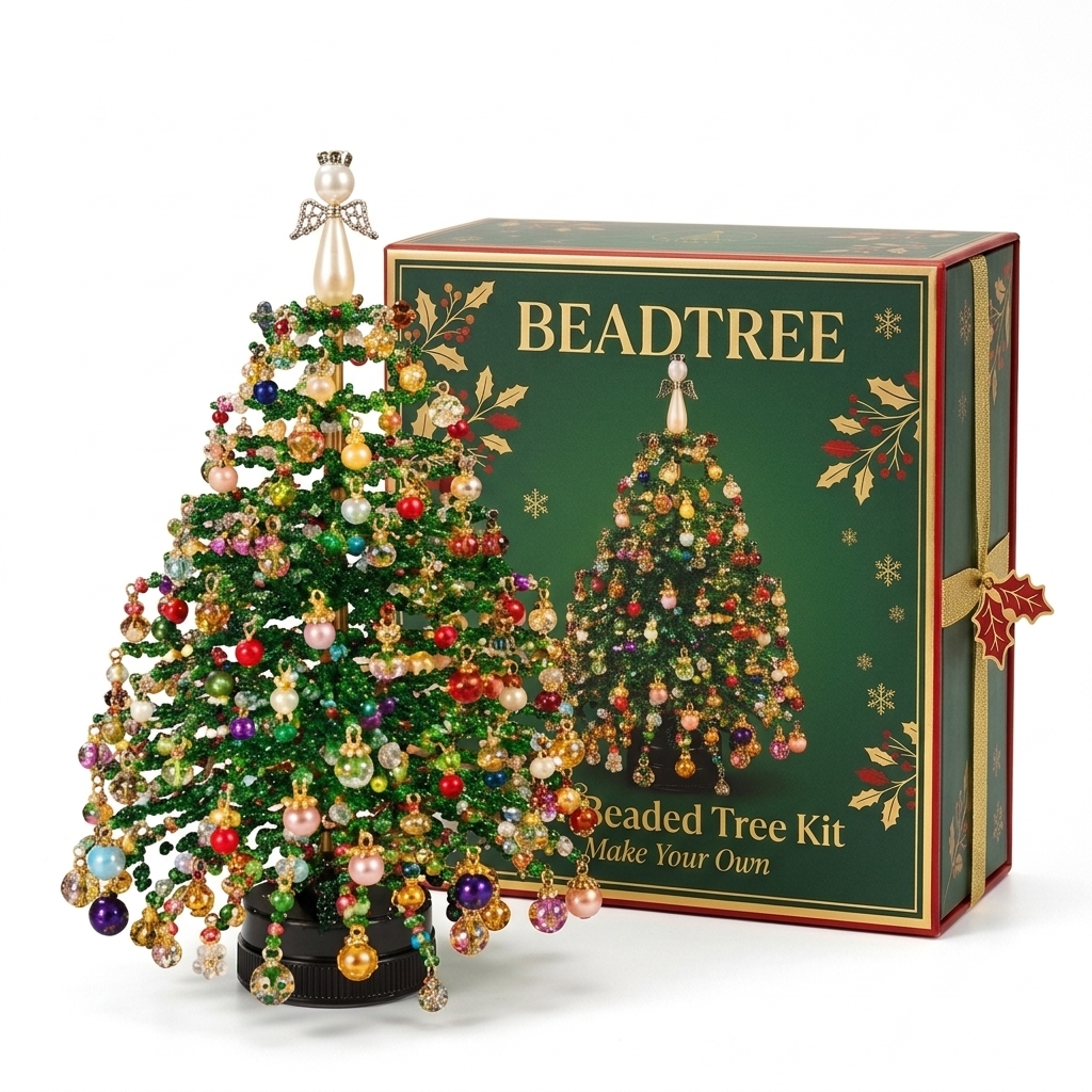BeadTree DIY Beaded Christmas Tree Kit